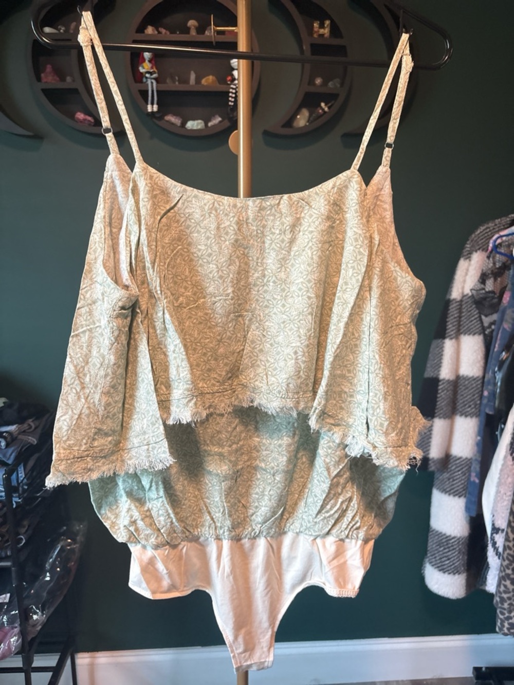 Promesa Mint Green Printed Bodysuit